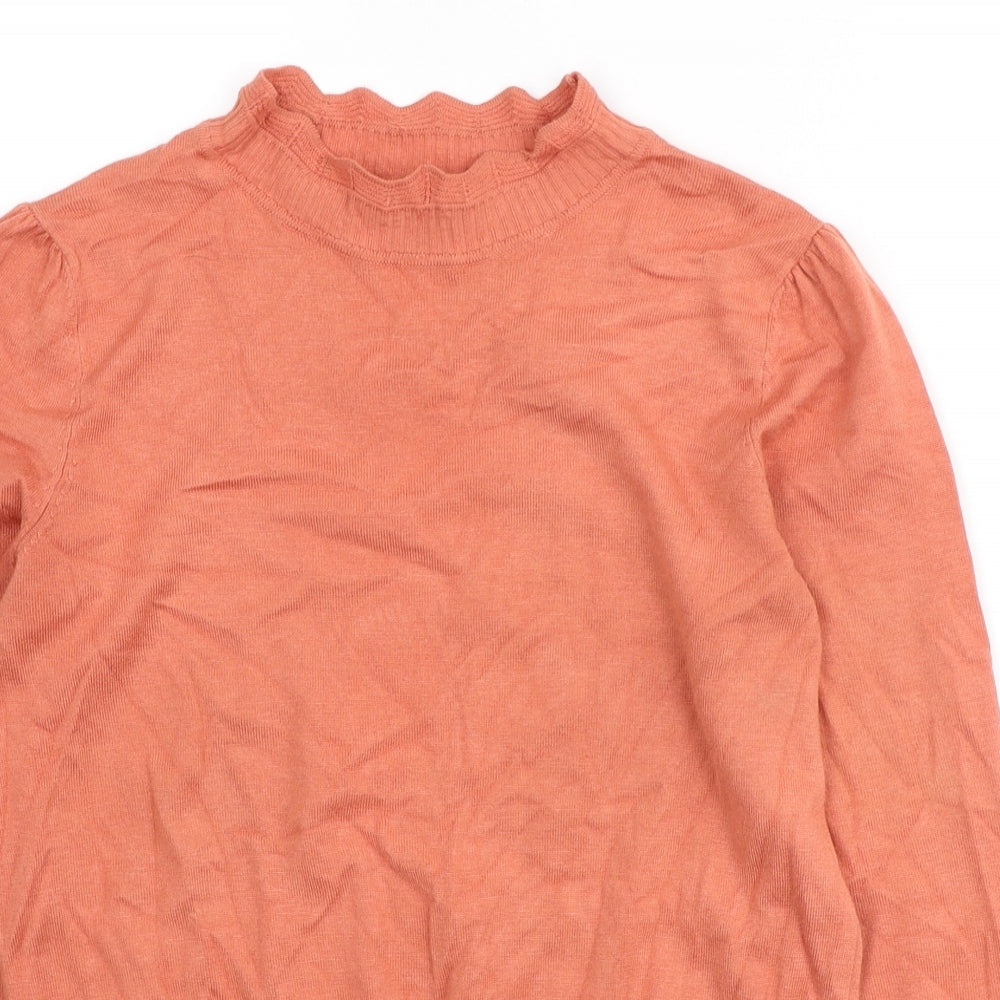 Womens UK Size S Oasis Orange Pullover Jumper