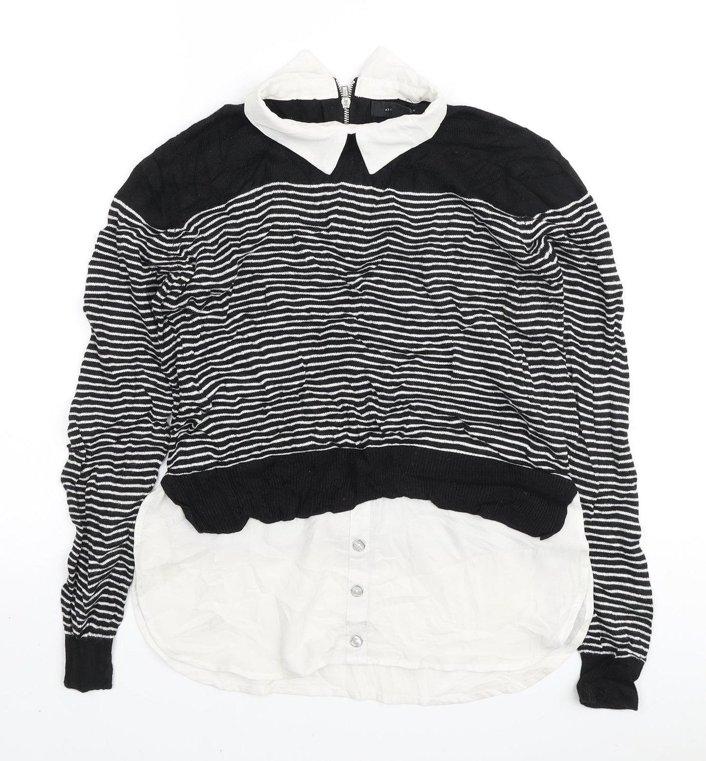 Womens UK Size 10 Atmosphere Black Pullover Jumper