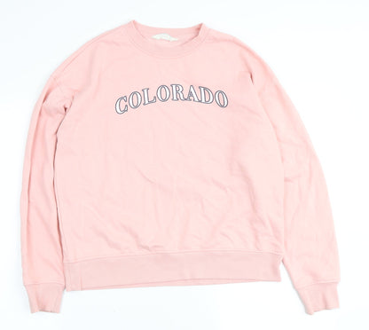 Primark Womens Pink Cotton Pullover Sweatshirt Size XS Pullover - Colorado