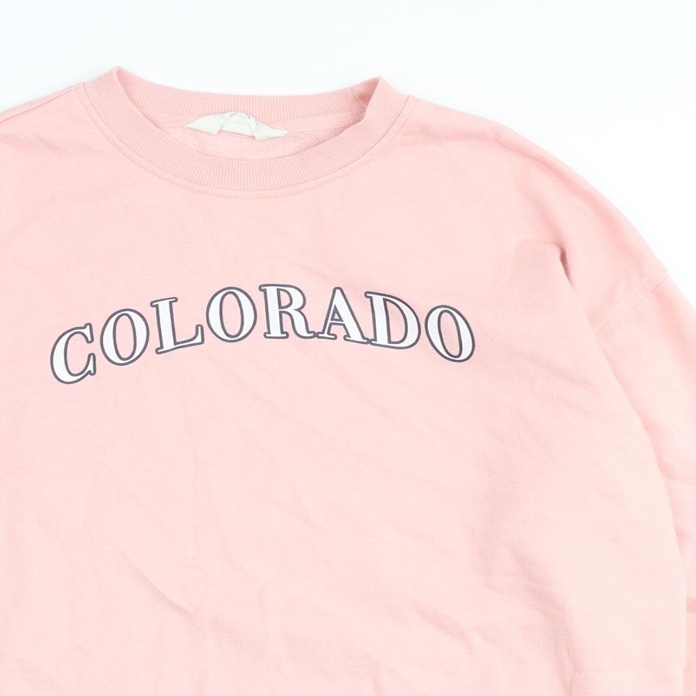 Primark Womens Pink Cotton Pullover Sweatshirt Size XS Pullover - Colorado