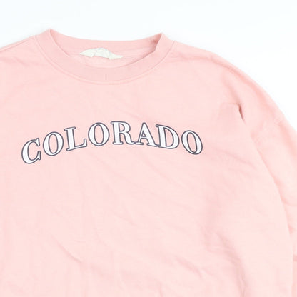 Primark Womens Pink Cotton Pullover Sweatshirt Size XS Pullover - Colorado