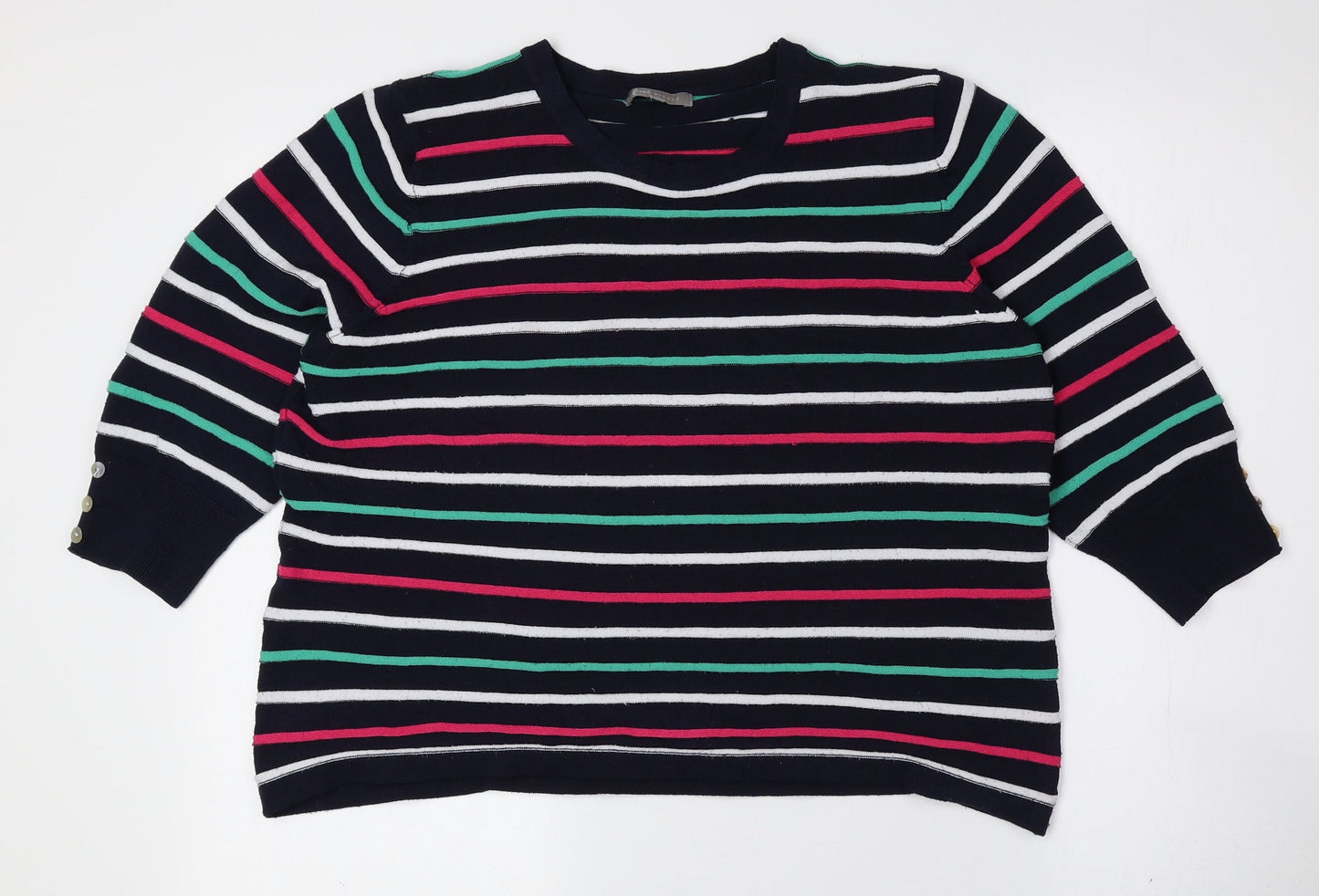 Womens UK Size L First Avenue Multicoloured Pullover Jumper