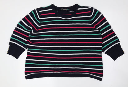 Womens UK Size L First Avenue Multicoloured Pullover Jumper