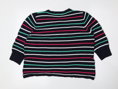 Womens UK Size L First Avenue Multicoloured Pullover Jumper
