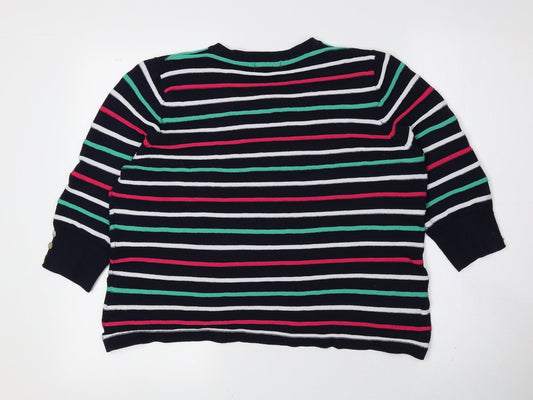 Womens UK Size L First Avenue Multicoloured Pullover Jumper