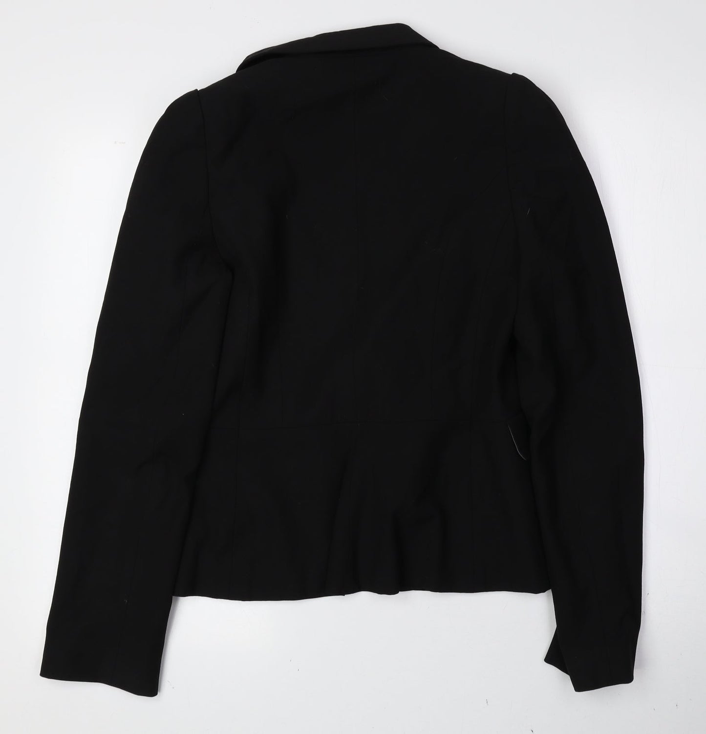 Oasis Womens Black Polyester Jacket Blazer Size 12