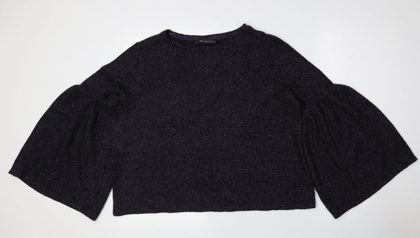 Womens UK Size 14 Marks and Spencer Blue Pullover Jumper