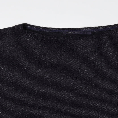 Womens UK Size 14 Marks and Spencer Blue Pullover Jumper