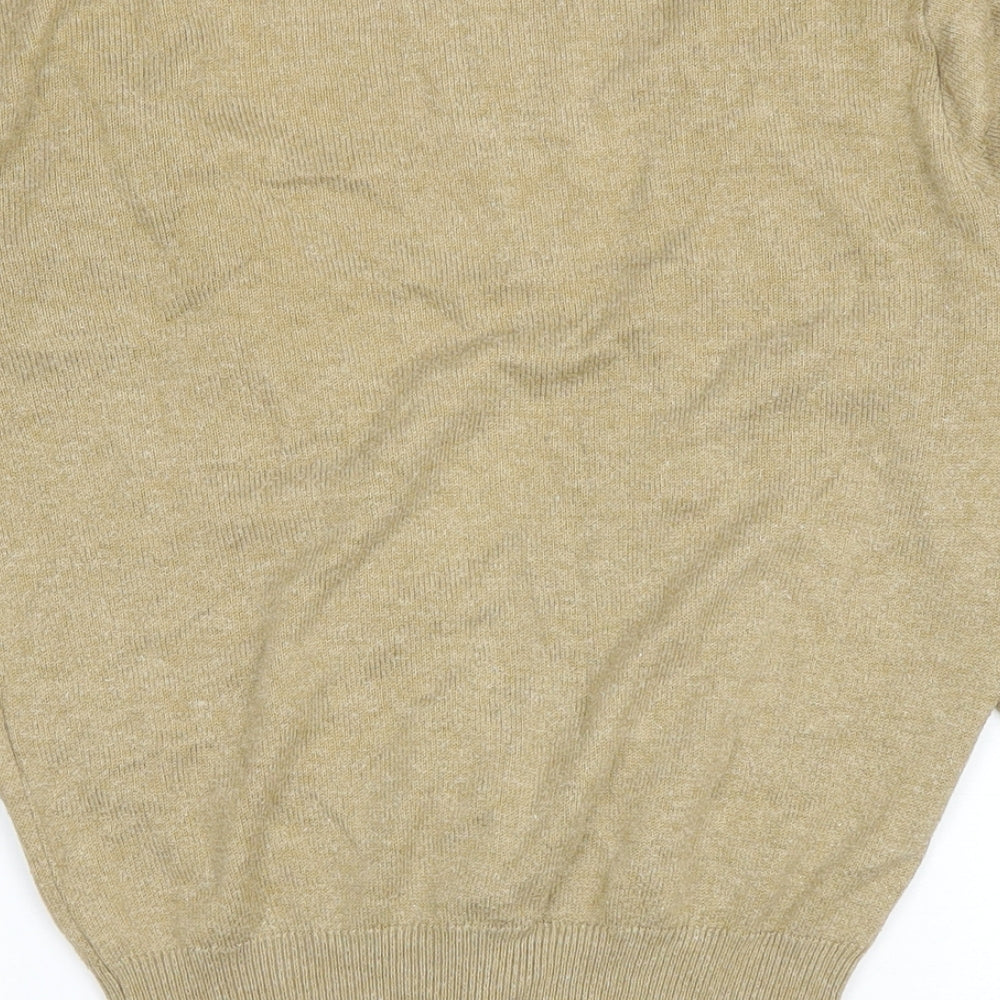 Womens UK Size 10 Topshop Beige Cardigan Jumper