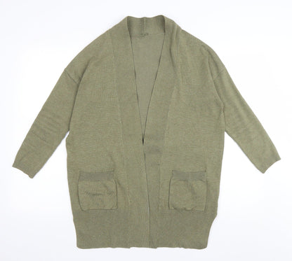 Womens UK Size S Preworn Green Cardigan Jumper