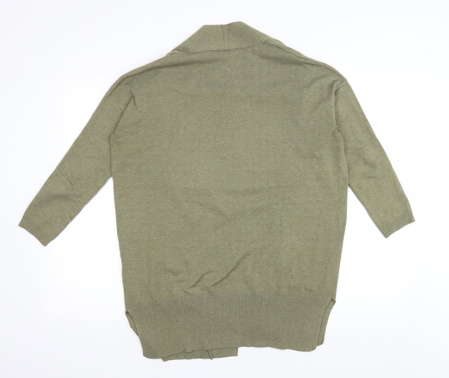 Womens UK Size S Preworn Green Cardigan Jumper