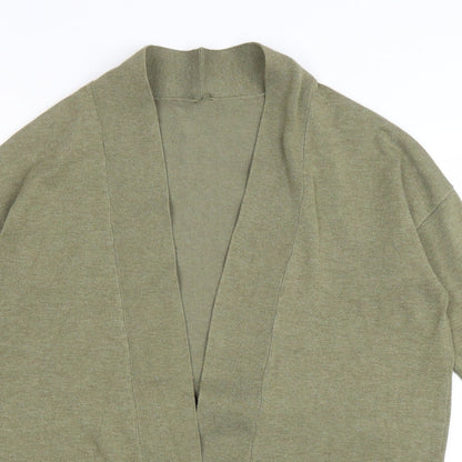 Womens UK Size S Preworn Green Cardigan Jumper
