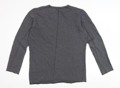 NEUW Mens Grey Polyester Pullover Sweatshirt Size M