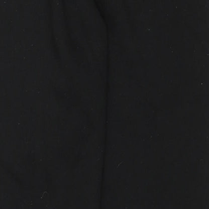 Primark Womens Black Geometric Polyester Sweatpants Trousers Size M L29 in Regular Drawstring - Bones