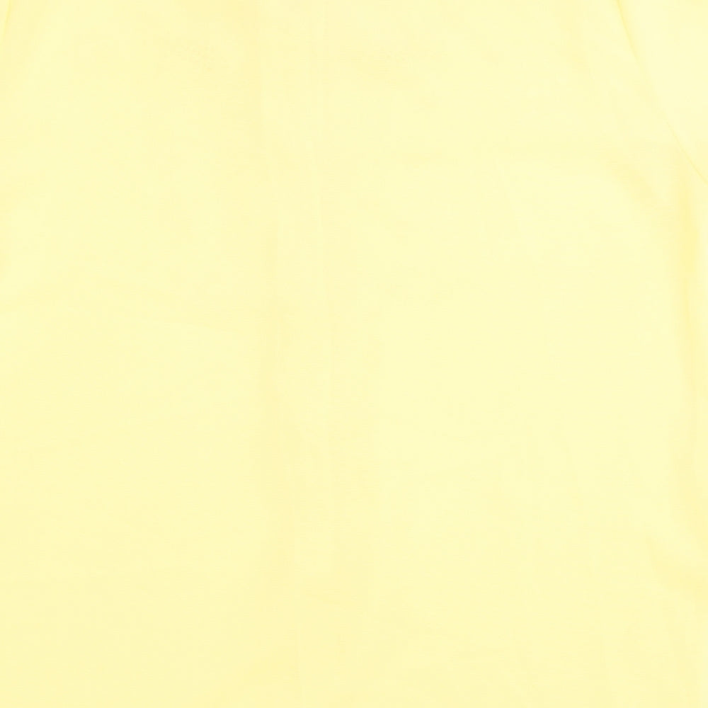 Womens UK Size 14 Saloos Yellow Basic Button-Up