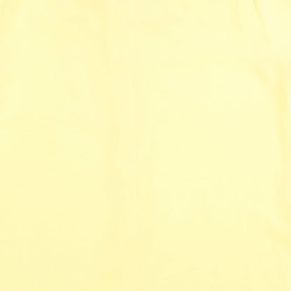 Womens UK Size 14 Saloos Yellow Basic Button-Up