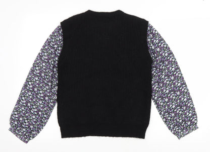 Womens UK Size 8 M&Co Black Pullover Jumper