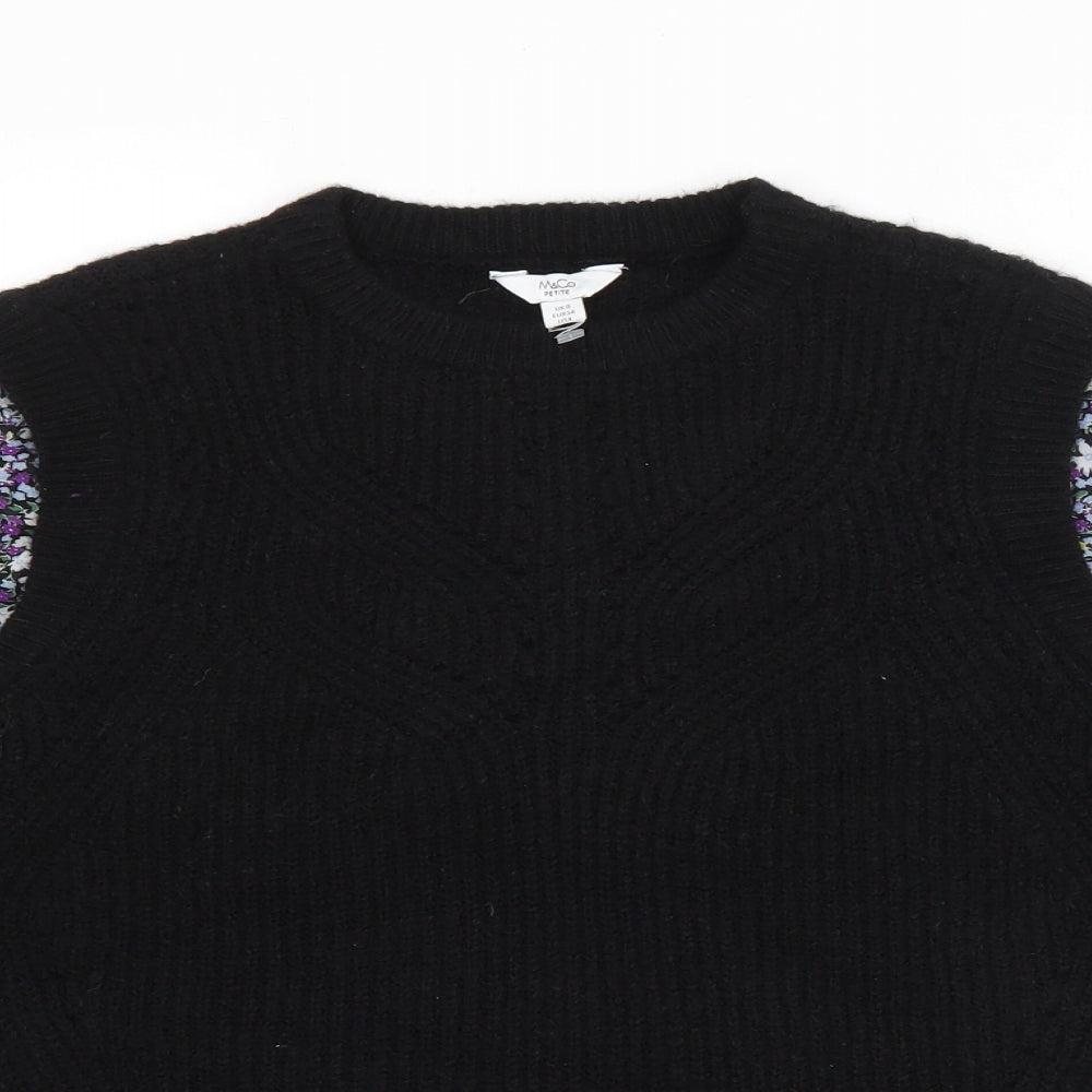 Womens UK Size 8 M&Co Black Pullover Jumper