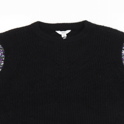 Womens UK Size 8 M&Co Black Pullover Jumper
