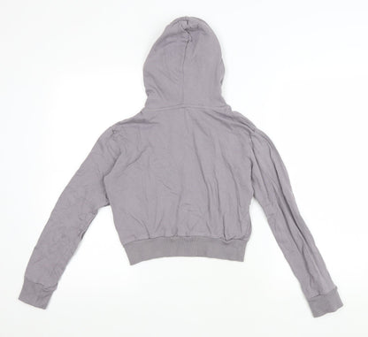 Closure Womens Grey Cotton Pullover Hoodie Size 6 Pullover