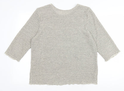 Womens UK Size XL Preworn Beige Pullover Jumper