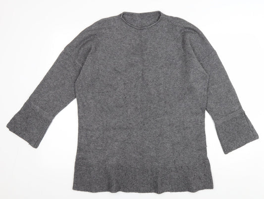 TU Womens Grey Round Neck Viscose Jumper Size L