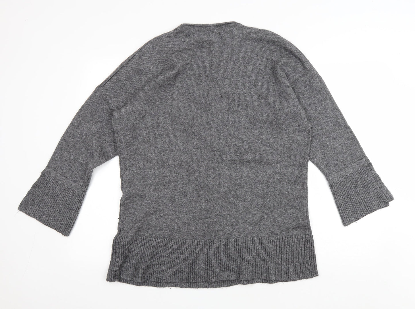 TU Womens Grey Round Neck Viscose Jumper Size L