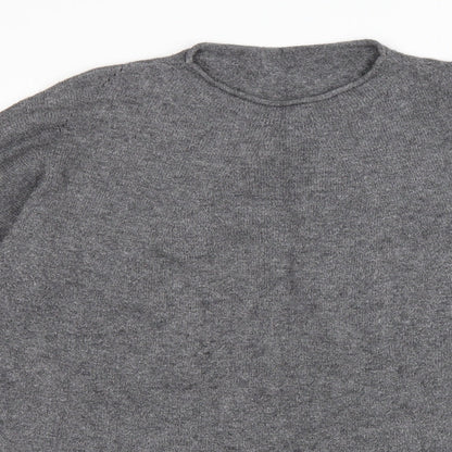 TU Womens Grey Round Neck Viscose Jumper Size L