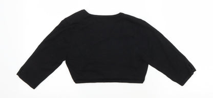 Womens UK Size 10 Monsoon Black Shrug Jumper