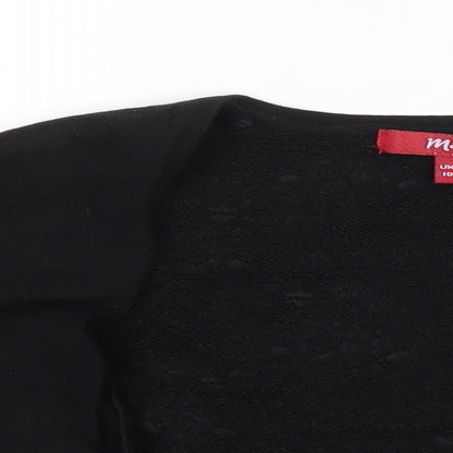 Womens UK Size 10 Monsoon Black Shrug Jumper
