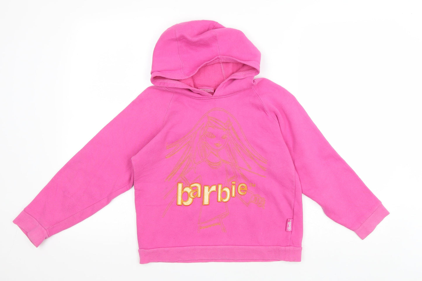 Smith & Brooks Girls Pink Polyester Pullover Hoodie Size 10 Years Pullover - Barbie