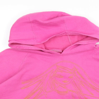 Smith & Brooks Girls Pink Polyester Pullover Hoodie Size 10 Years Pullover - Barbie