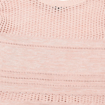 Atmosphere Womens Pink Boat Neck Cotton Pullover Jumper Size M