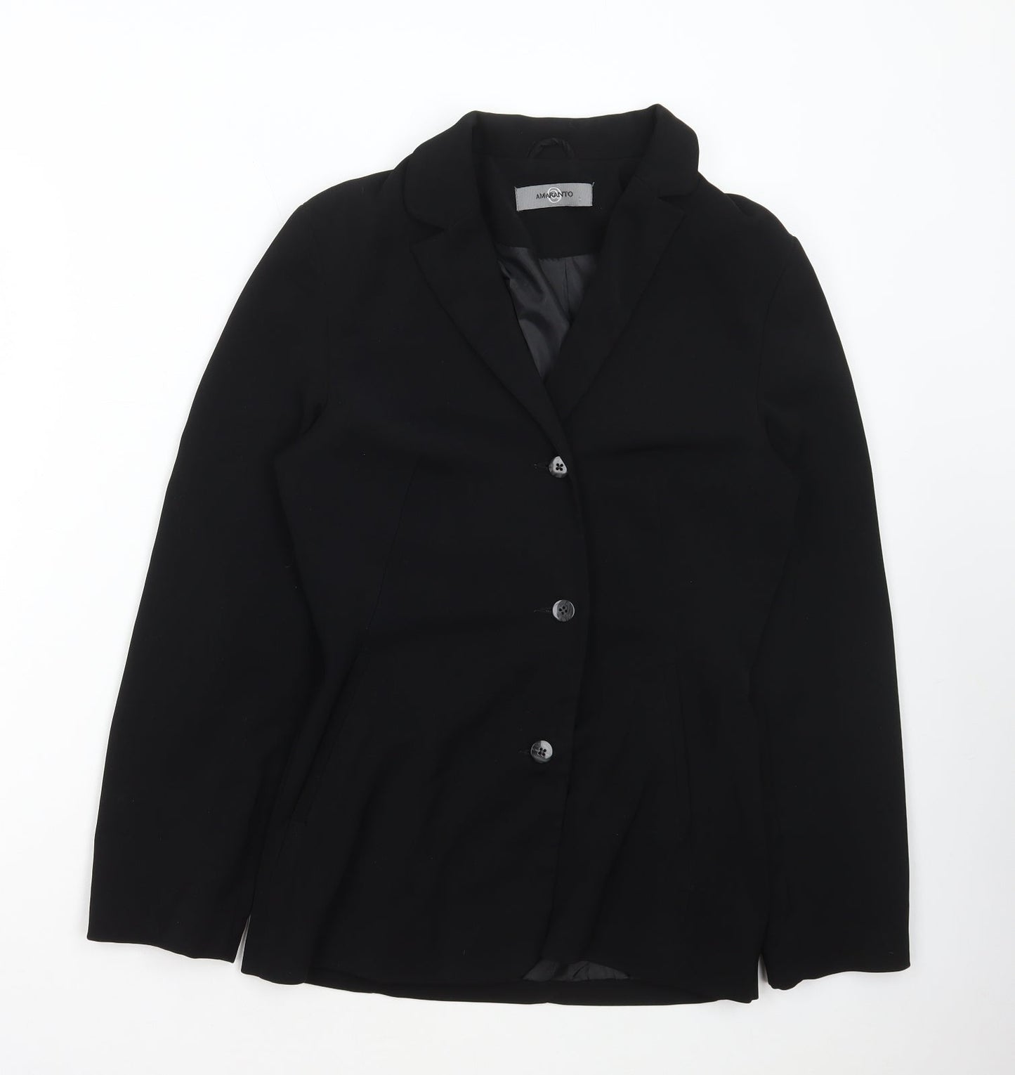Womens UK Size 10 AMARANTO Black Jacket