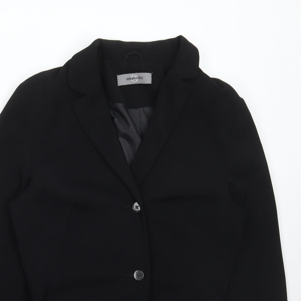 Womens UK Size 10 AMARANTO Black Jacket