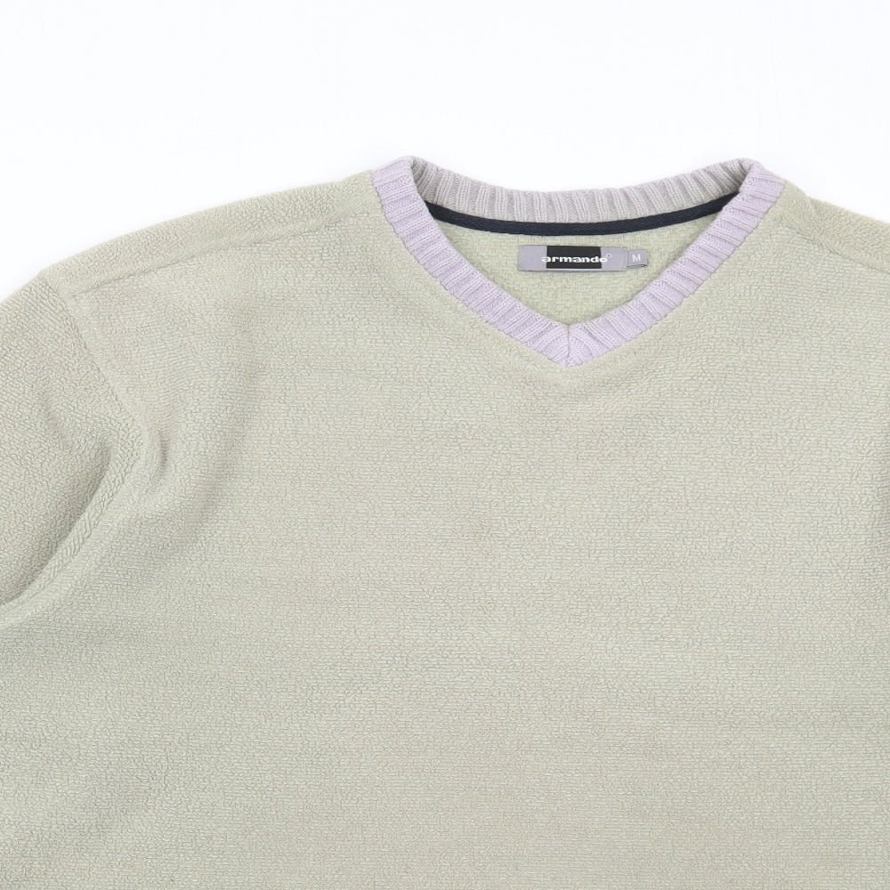 Mens UK Size M Armando Green Pullover Sweatshirt