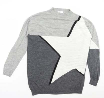 Womens UK Size S Matalan Grey Pullover Jumper