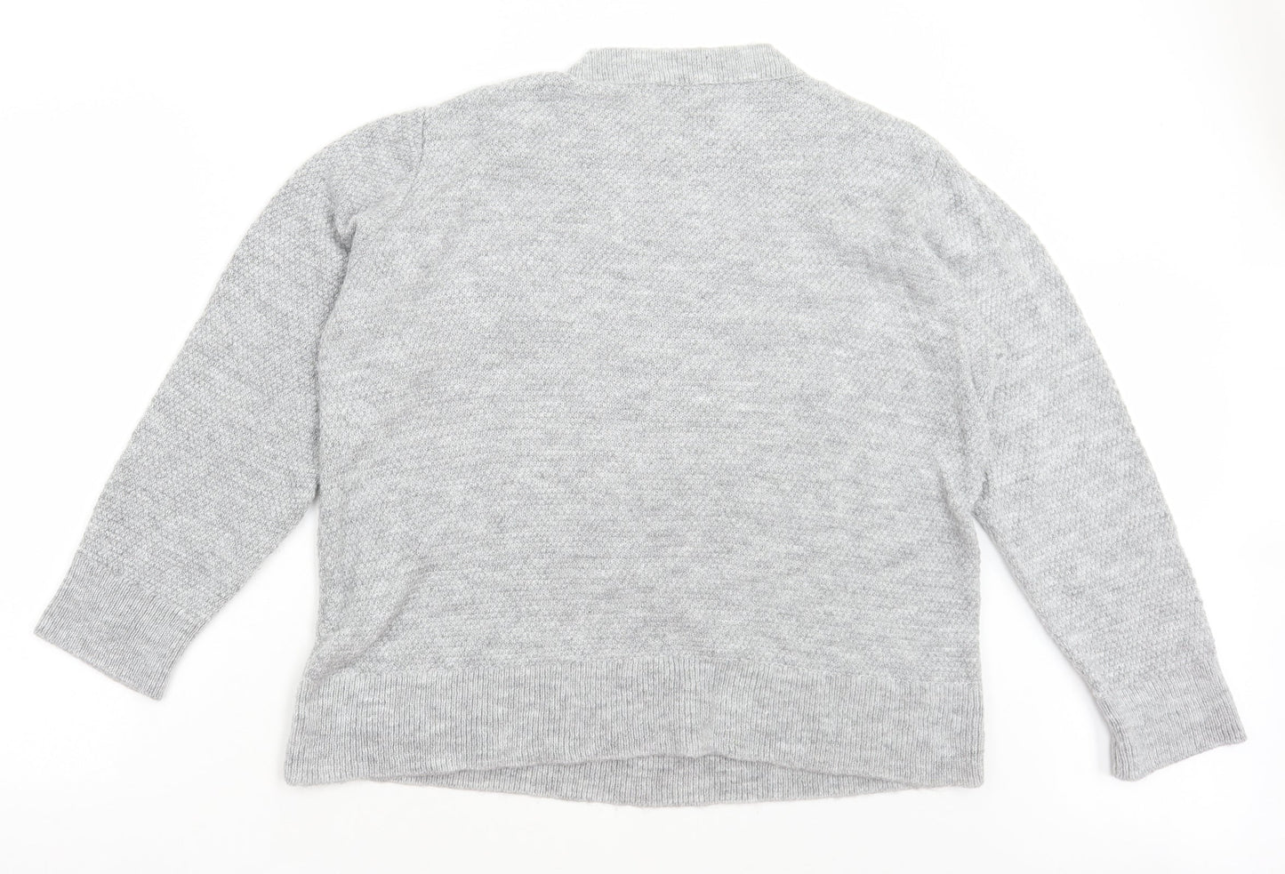 Womens UK Size L Matalan Grey Pullover Jumper