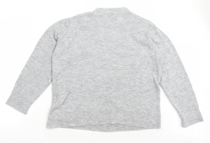 Womens UK Size L Matalan Grey Pullover Jumper