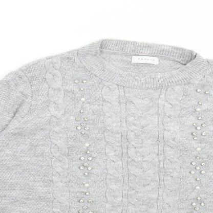Womens UK Size L Matalan Grey Pullover Jumper