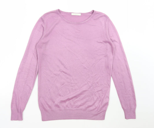 Womens UK Size 8 Marks and Spencer Purple Pullover Jumper