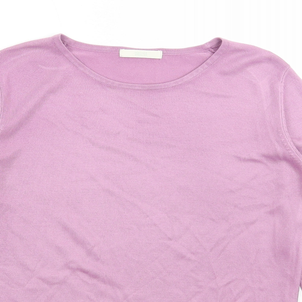Womens UK Size 8 Marks and Spencer Purple Pullover Jumper