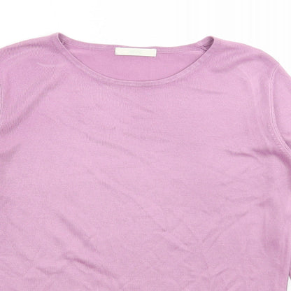 Womens UK Size 8 Marks and Spencer Purple Pullover Jumper