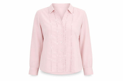 Womens UK Size 14 FOSBY Pink Basic Button-Up