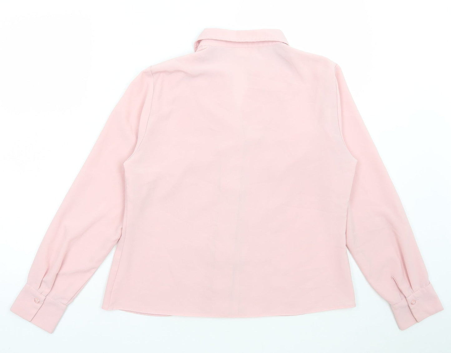 Womens UK Size 14 FOSBY Pink Basic Button-Up