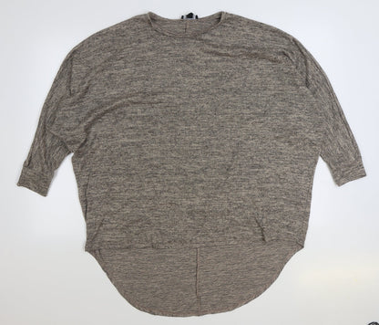 Womens UK Size M New Look Beige Pullover Jumper