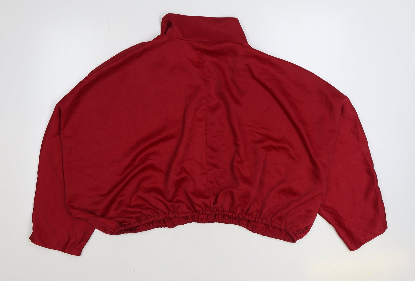 SheIn Womens Red Polyester Basic Blouse Size 3XL V-Neck