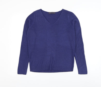 Womens UK Size 10 Marks and Spencer Blue Pullover Jumper