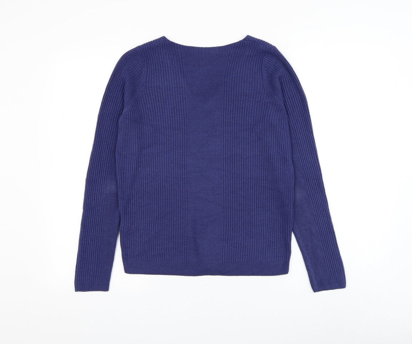 Womens UK Size 10 Marks and Spencer Blue Pullover Jumper