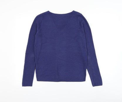 Womens UK Size 10 Marks and Spencer Blue Pullover Jumper